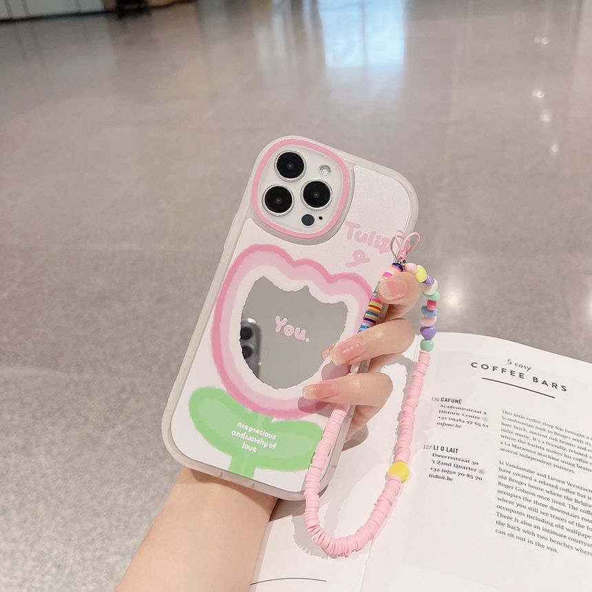 Mirrored Case Phone Tulip