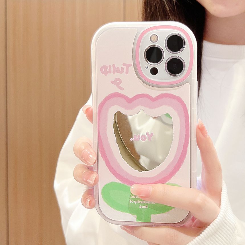 Mirrored Case Phone Tulip