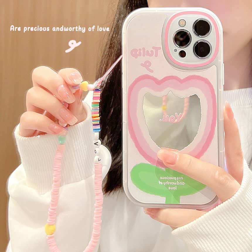 Mirrored Case Phone Tulip