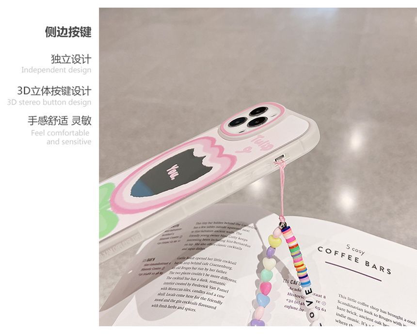 Mirrored Case Phone Tulip