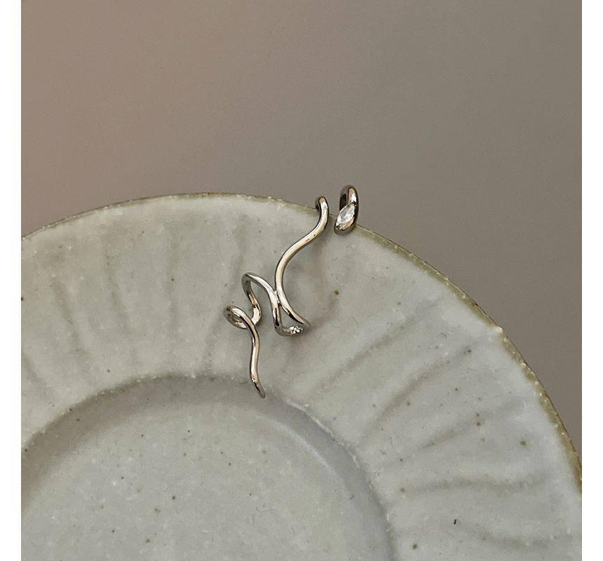 Earring Alloy Cuff Snake
