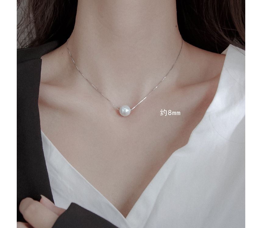 Faux Necklace Pearl