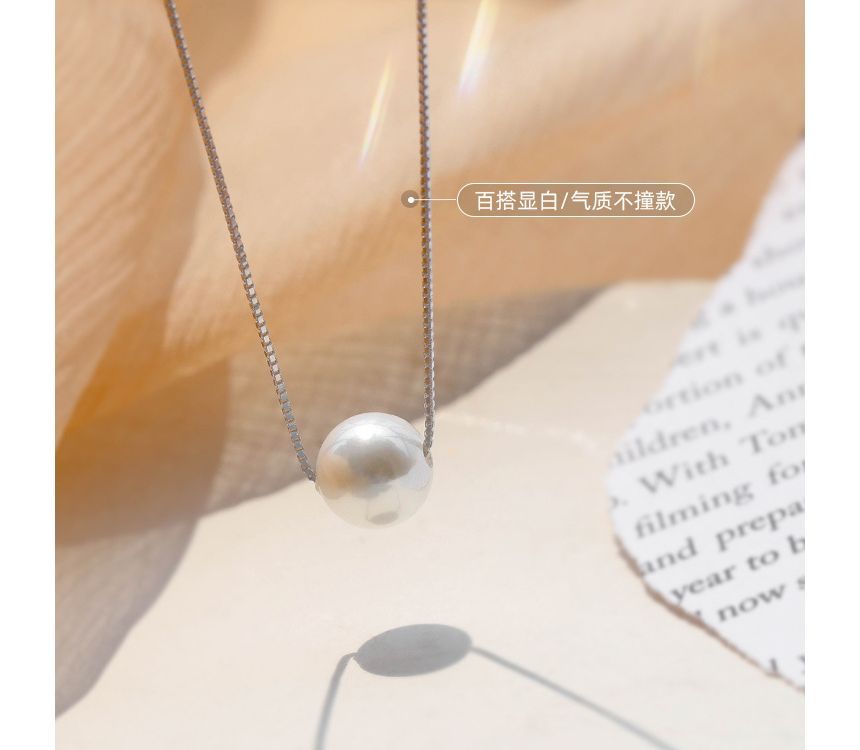 Faux Necklace Pearl