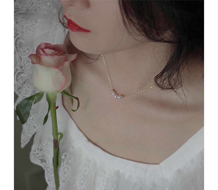 Necklace Faux Pearl