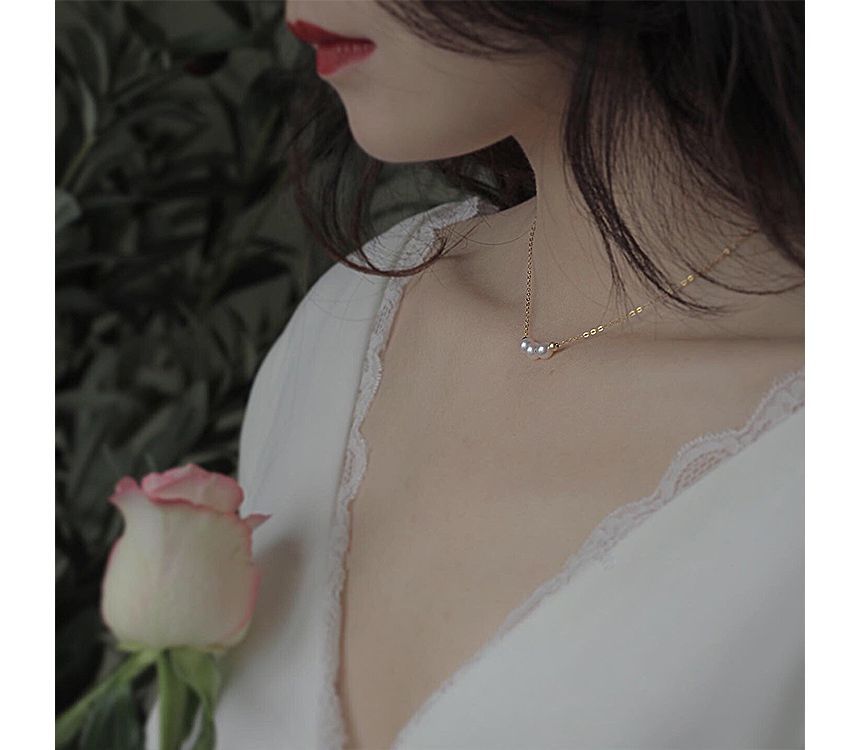 Necklace Faux Pearl