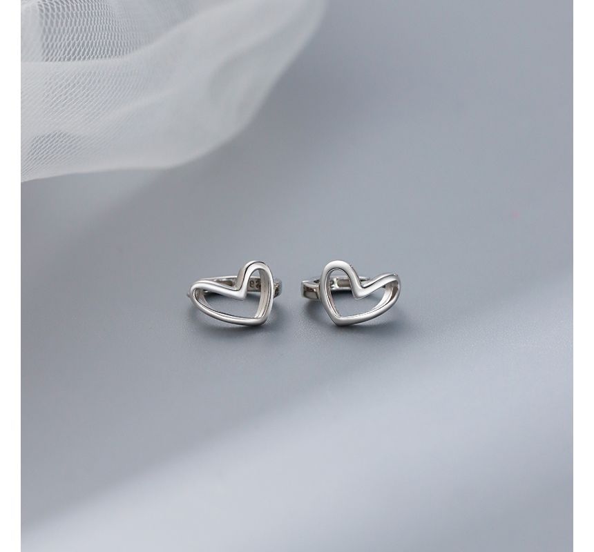 Silver Heart Earring Sterling