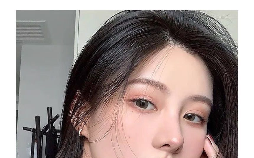 Alloy Polished Hoop Earring