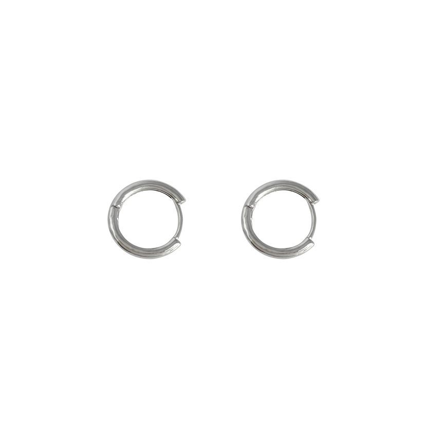 Alloy Polished Hoop Earring