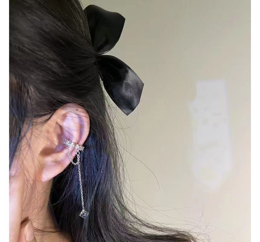 Earring Rhinestone Alloy Cuff