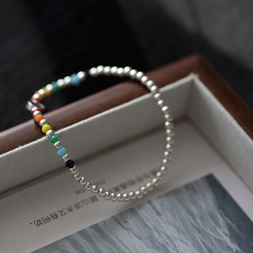 Face Rainbow Bracelet Smiley Silver Sterling