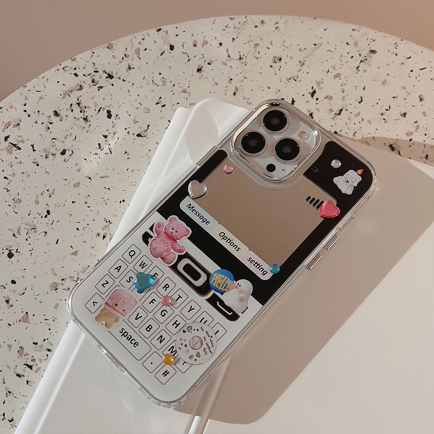Vintage Case Cellphone Phone Mirrored Print