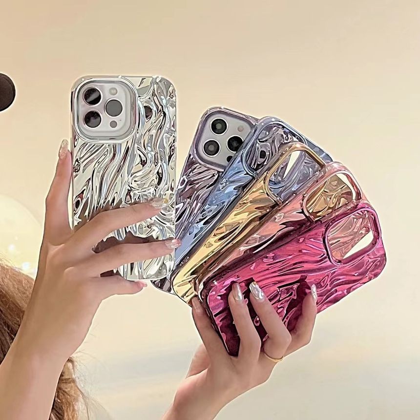 Textured Phone Metallic Case