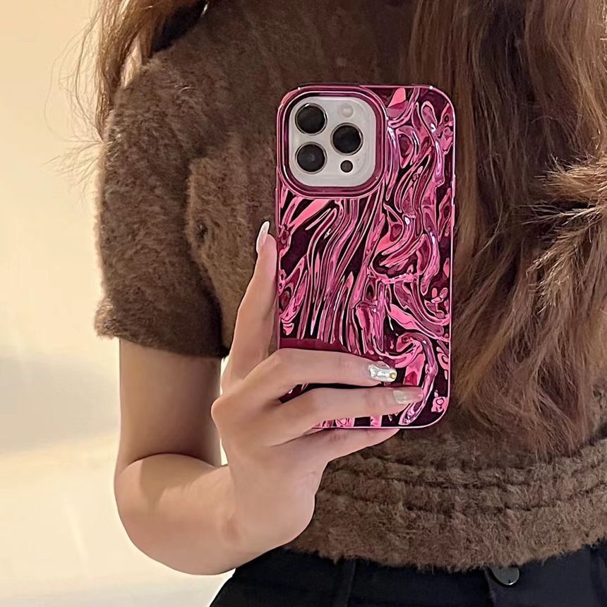 Textured Phone Metallic Case