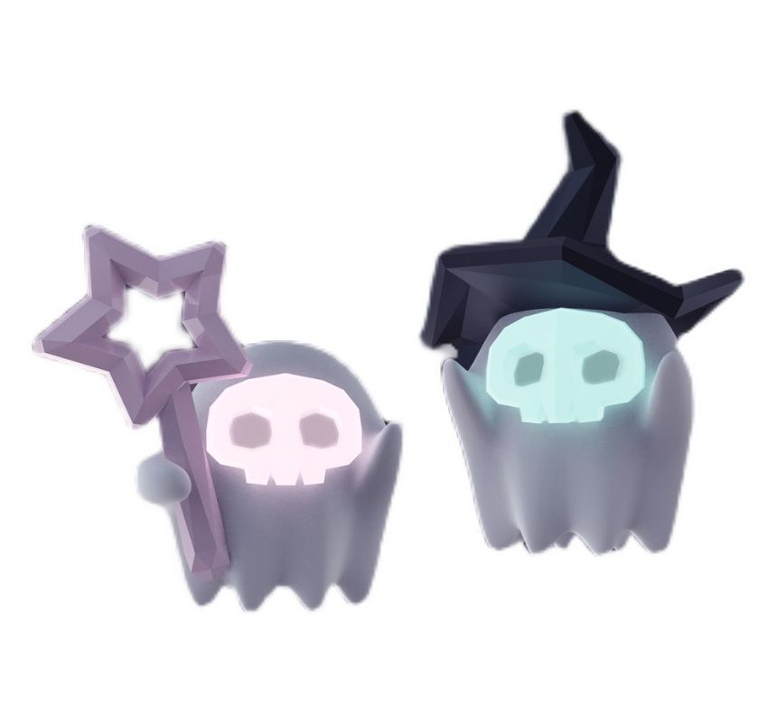 Halloween Silver Designs ) ( Sterling Earring Various Stud Ghost