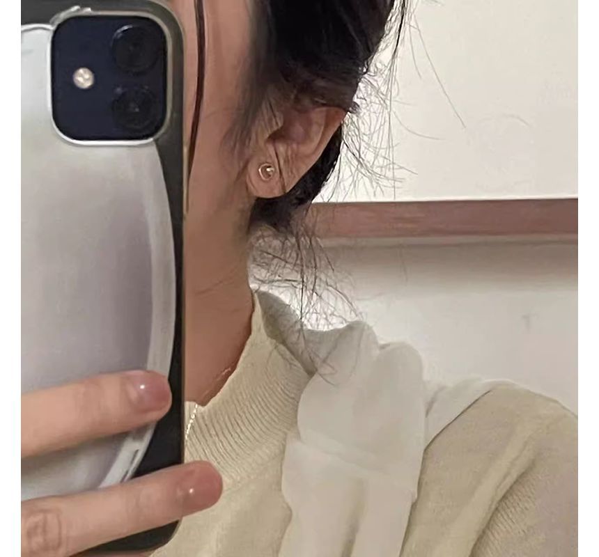 Alloy Stud Bead Earring