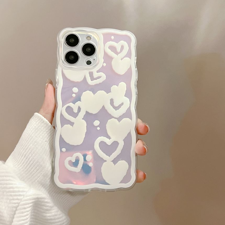 Heart Holographic Case Phone