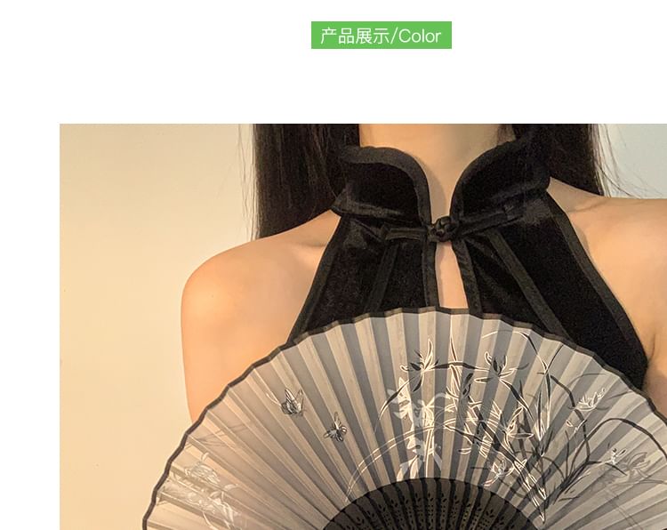 Foldable Fabric Fan Designs) Hand (Various Floral