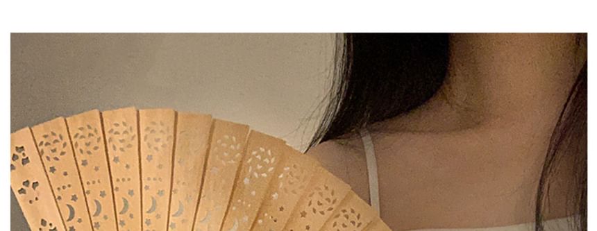 Foldable Fan Wooden Cutout Hand