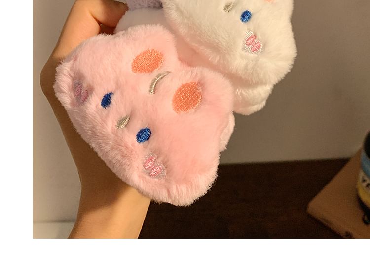 Chenille Wash (Various Designs) Wrist Animal Face Band