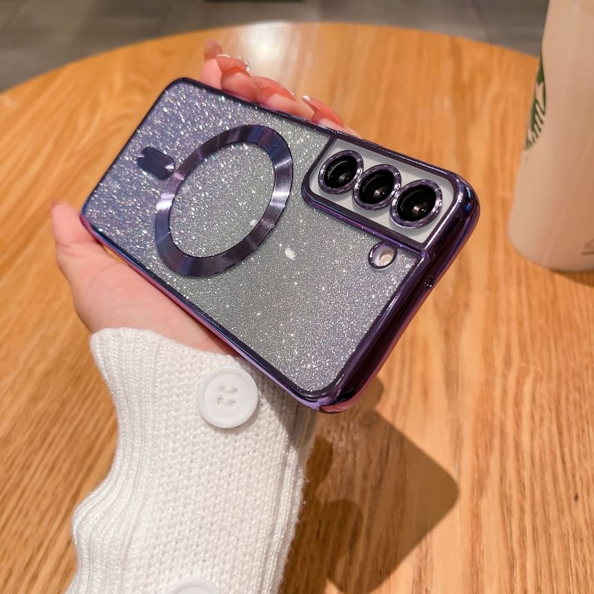 Case Phone Magnetic Glitter