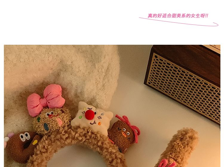 (Various Face Cookie Headband Designs) Wash Yarn