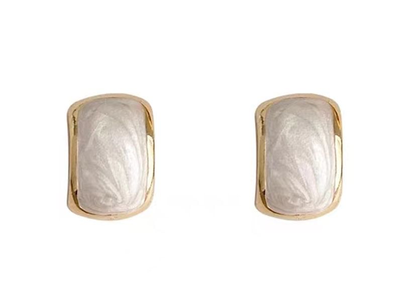Alloy Earring Glaze Stud