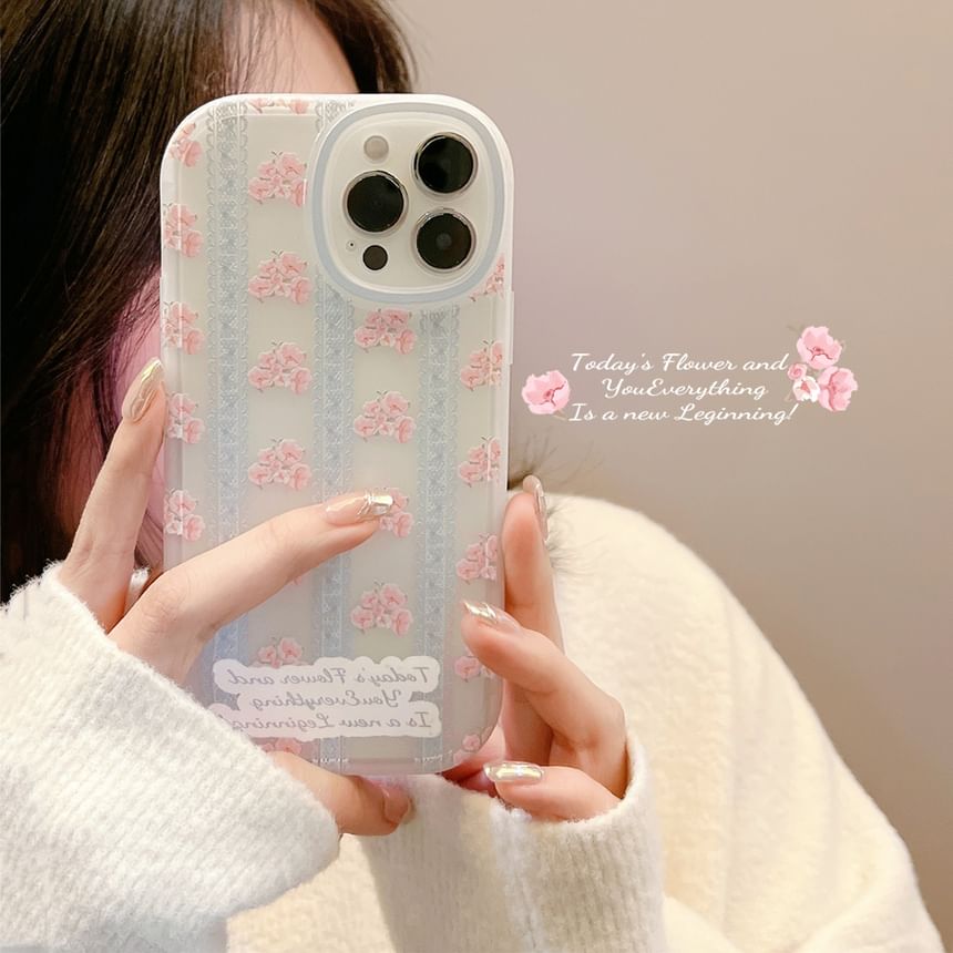 Lace Floral Case Phone Print