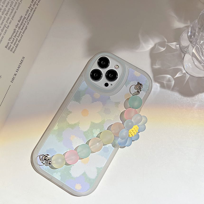 Floral Case Strap Phone