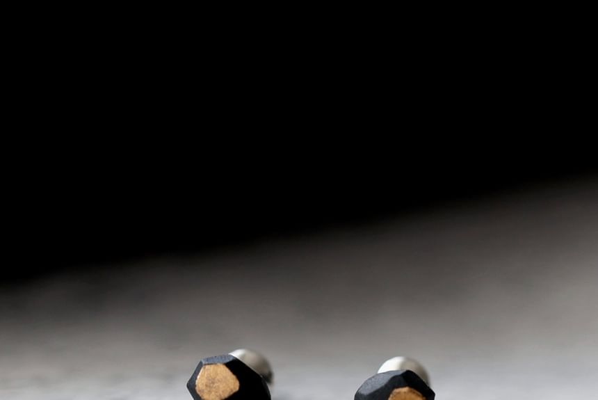 Ceramic Geometric Stud Earring