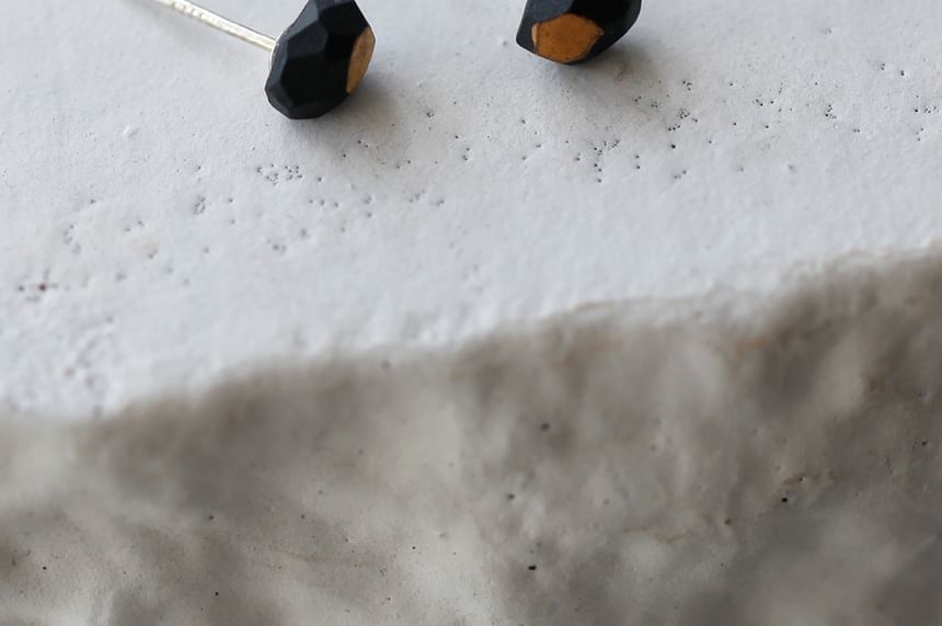 Ceramic Geometric Stud Earring