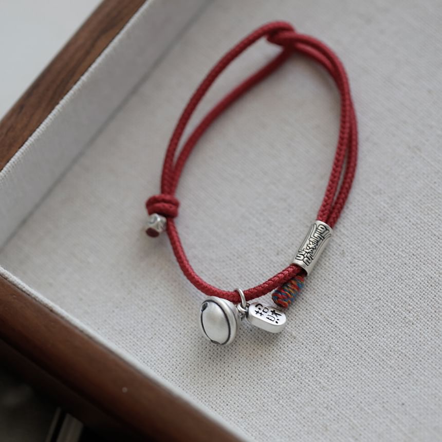 String Bracelet Bell Silver