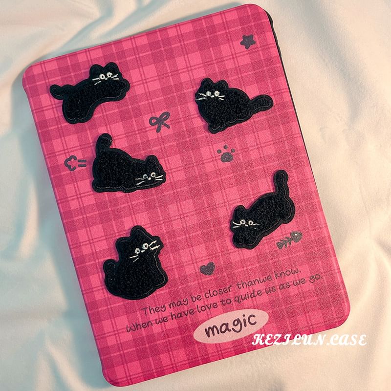 Case iPad Plaid Cat