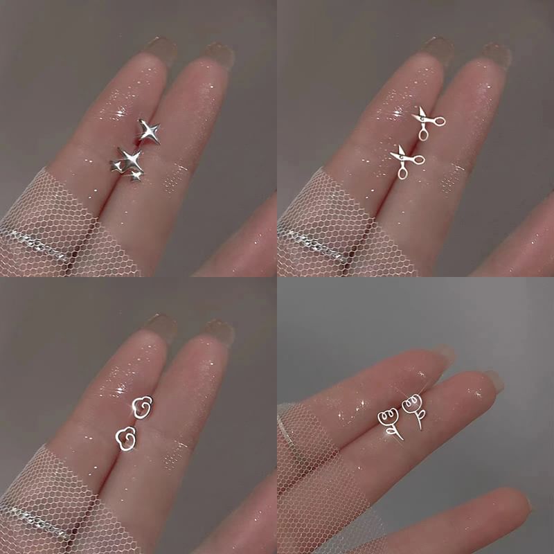 Stud Sterling Designs) Silver (Various Earring