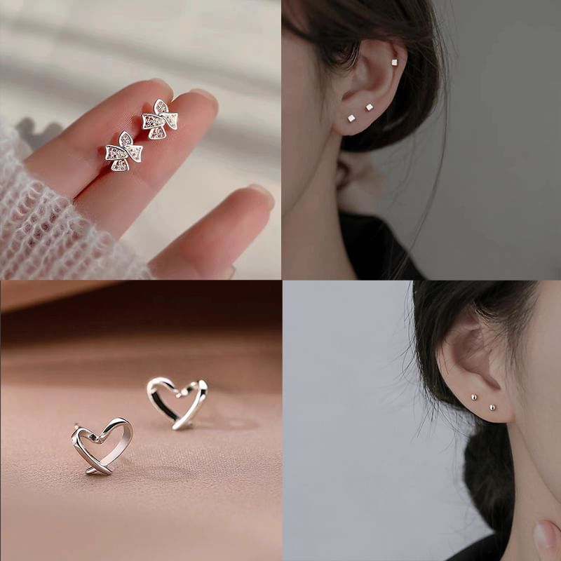 Stud Sterling Designs) Silver (Various Earring