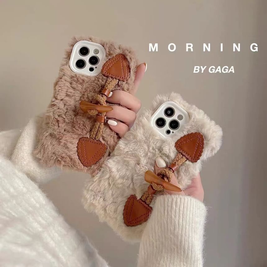 Toggle Case Button Phone Chenille