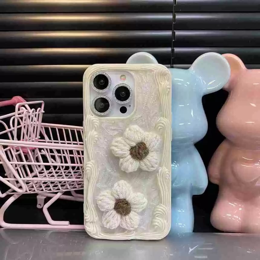 Floral Yarn Phone Case