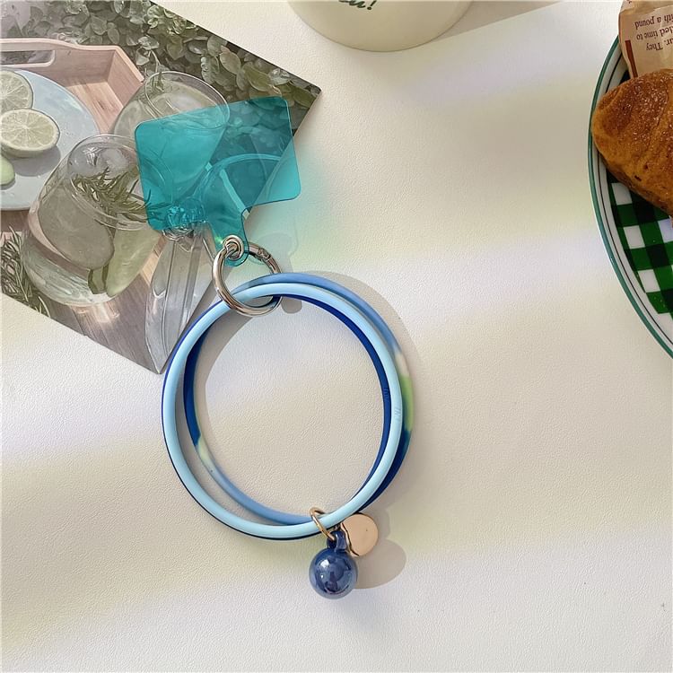 Strap with Phone Lanyard Pad Layered Hoop