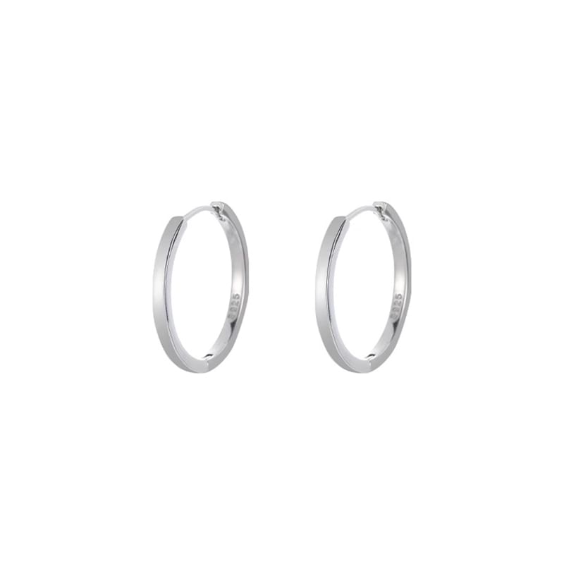 Silver Earring Hoop Sterling