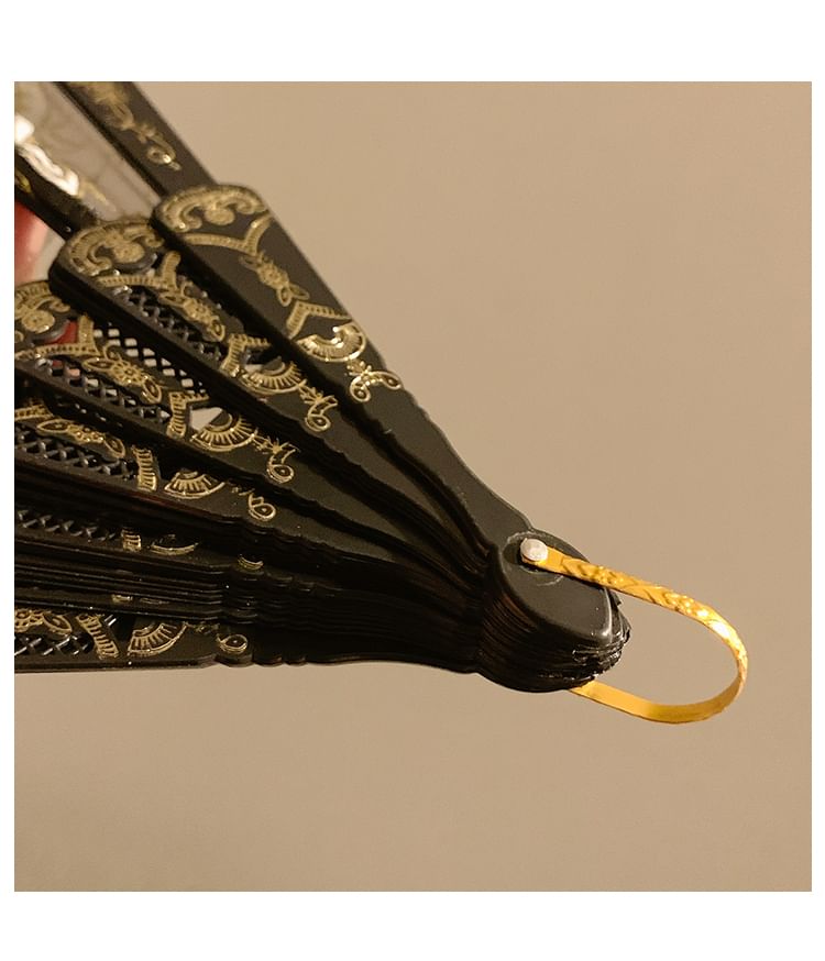 Foldable / Floral Designs) Set Choker (Various Hand Lace Fan