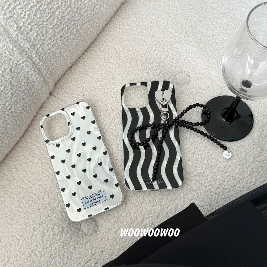Phone Wavy Heart Case /