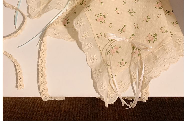 Lace Floral Designs) Trim Scrunchie / Bandana (Various