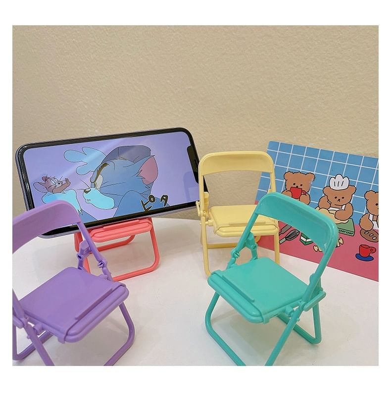 Plastic Desktop Stand Phone Chair