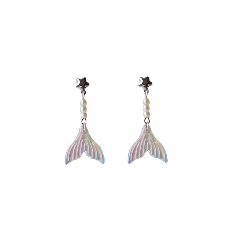 (Various Tail Designs) Dangle Alloy Mermaid Earring