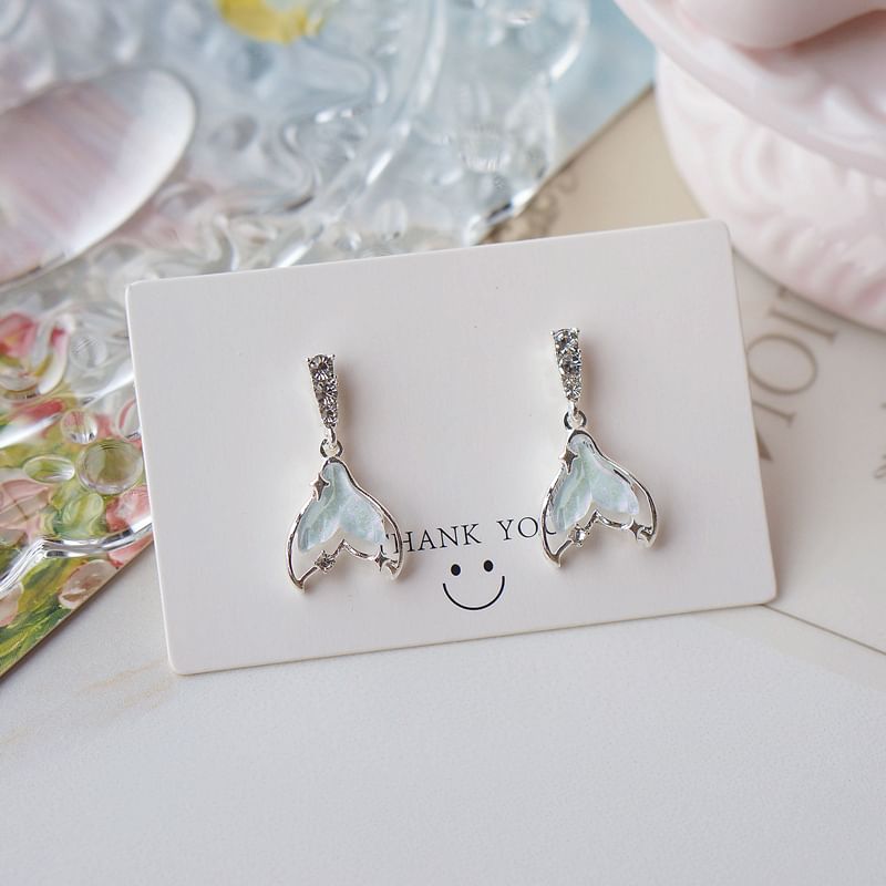 (Various Tail Designs) Dangle Alloy Mermaid Earring
