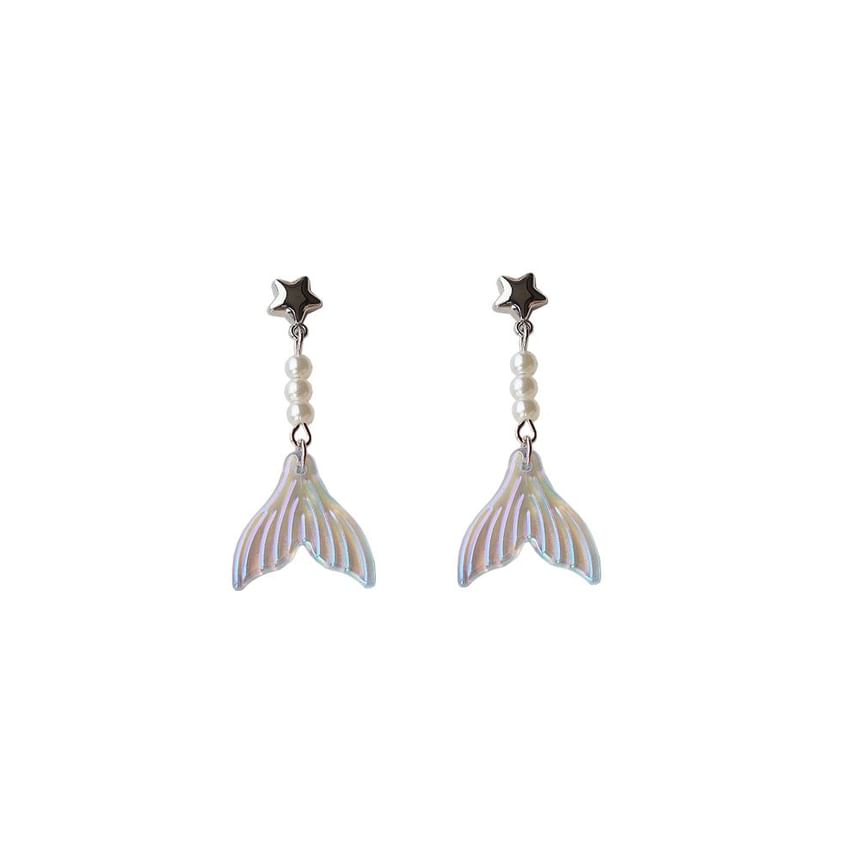 (Various Tail Designs) Dangle Alloy Mermaid Earring