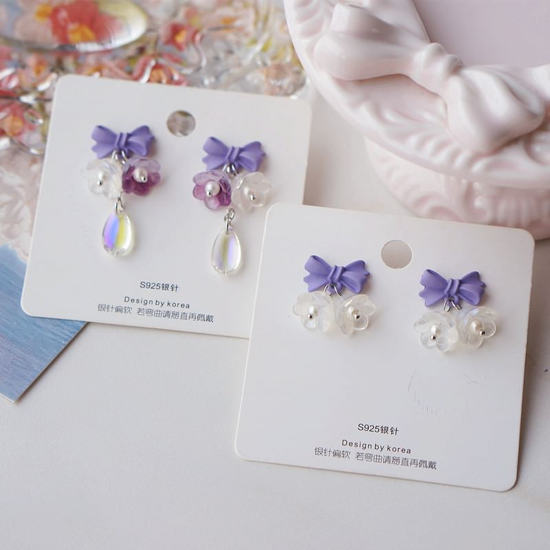 Alloy Earring (Various Designs) Dangle Floral