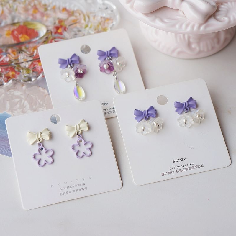 Alloy Earring (Various Designs) Dangle Floral