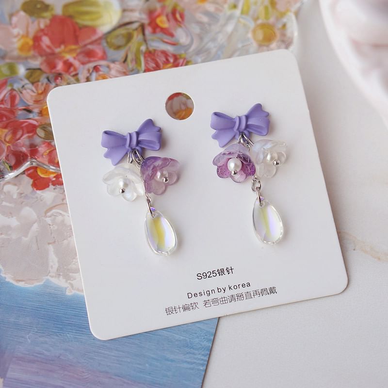 Alloy Earring (Various Designs) Dangle Floral