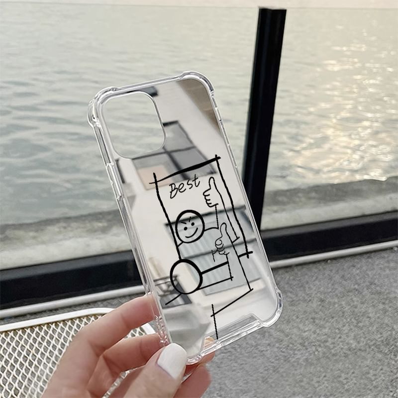 Cartoon Case Phone Mirrored