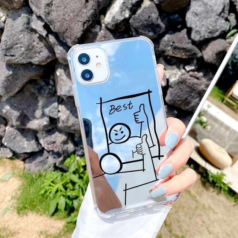 Cartoon Case Phone Mirrored